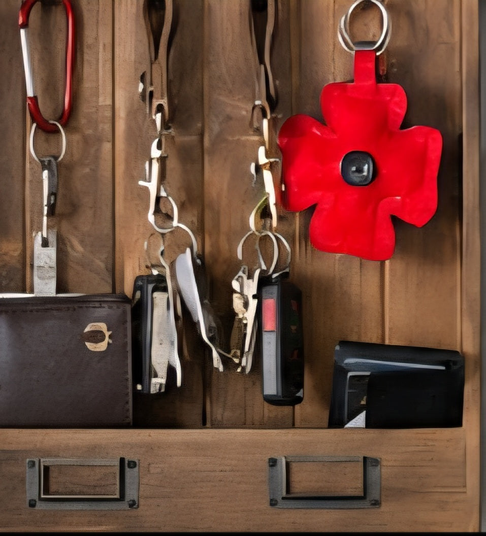 Rustic Wooden House Key Holder
