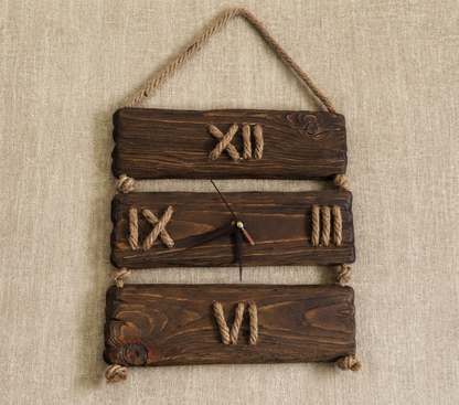 Rustic  Wooden Wall Clock