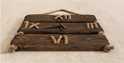 Rustic  Wooden Wall Clock