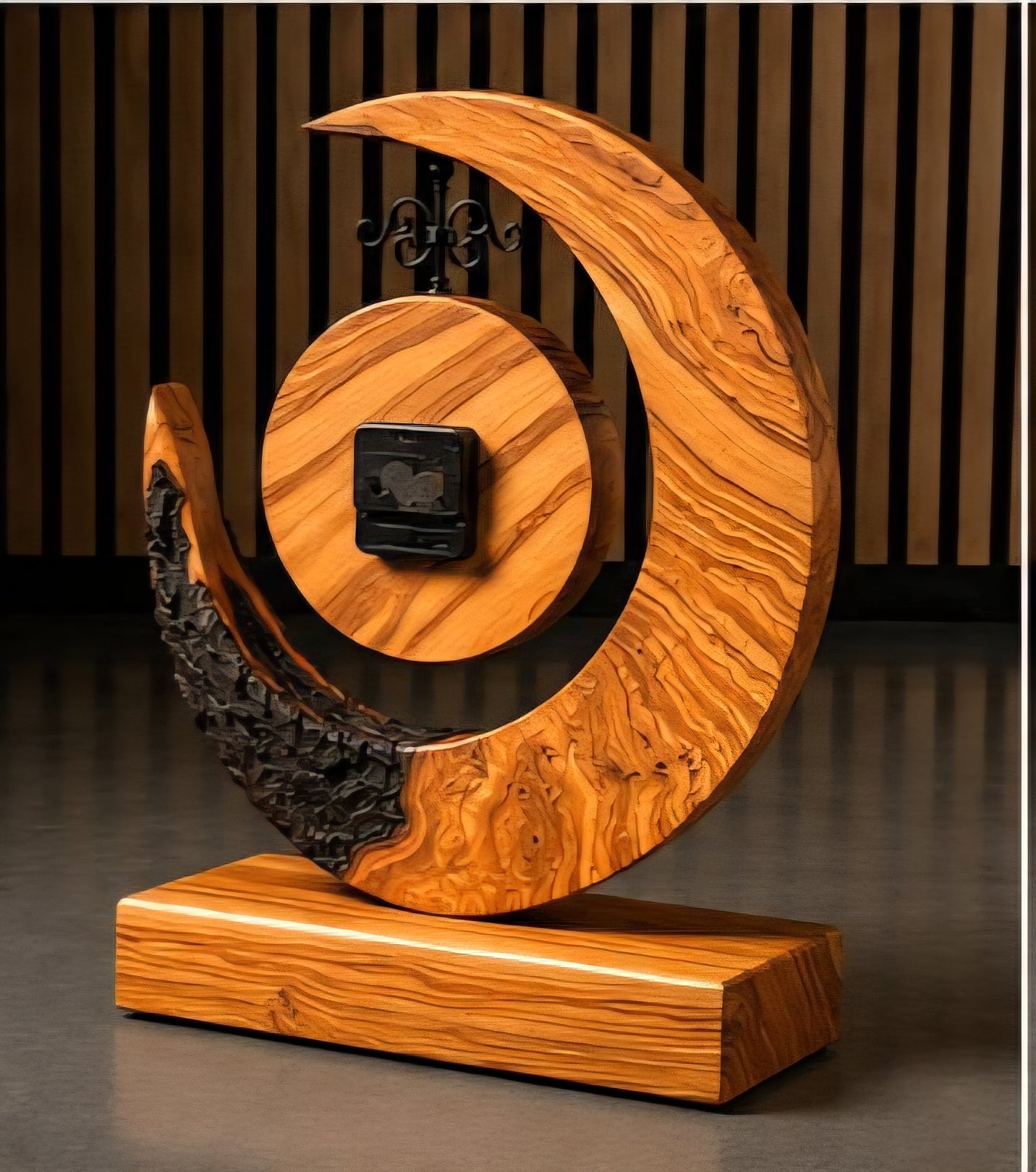 Handcrafted Moon Clock